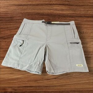 Lake &Trails Mens XL Belted Outdoor Hiking Shorts Gray Fast Dry Stretch (764)